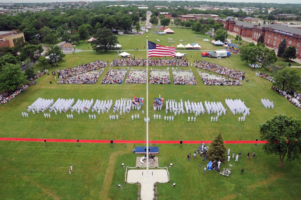 Recruit Training Command's special pass-in-review graduation ceremony