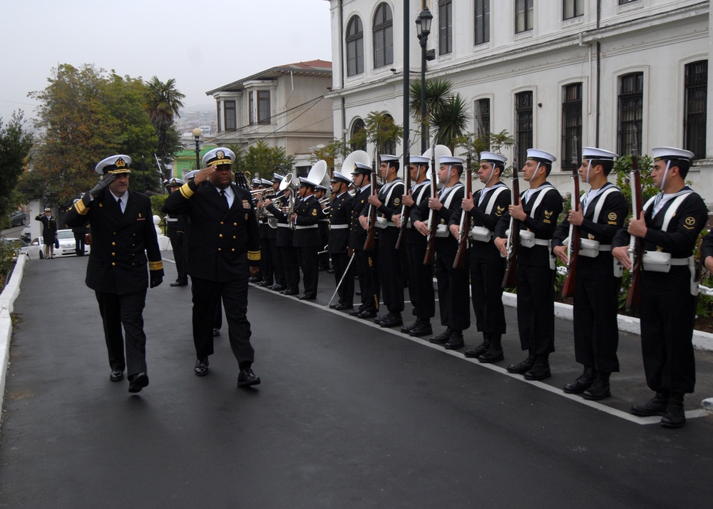 Sailors visit Chile