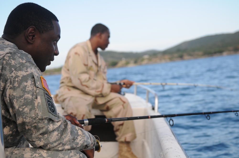 Joint military fishing trip