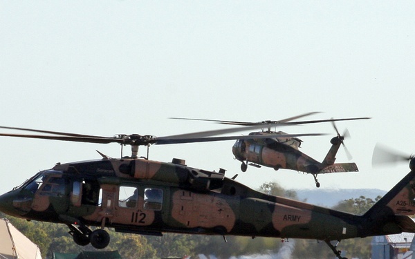 Helicopter medical rescue exercise