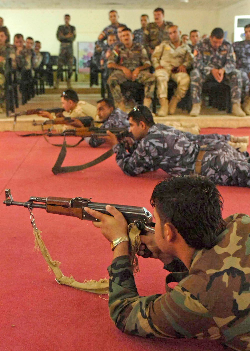 Soldiers conduct enemy engagement training