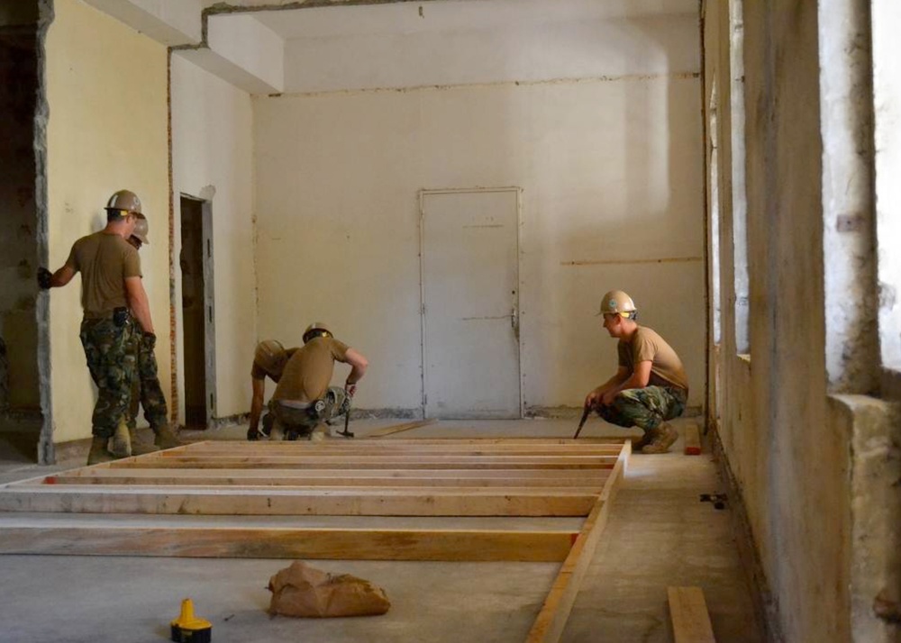 NMCB 74 Seabees upgrade operations center in Senegal