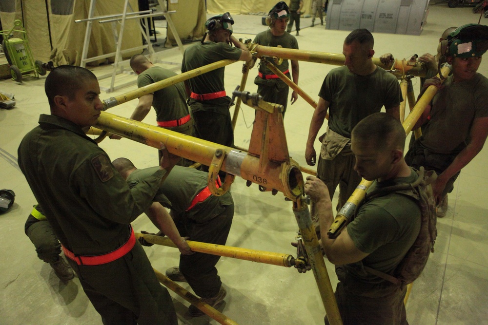 Behind the scenes: Aircraft maintainers help Marine jets keep pressure on insurgents