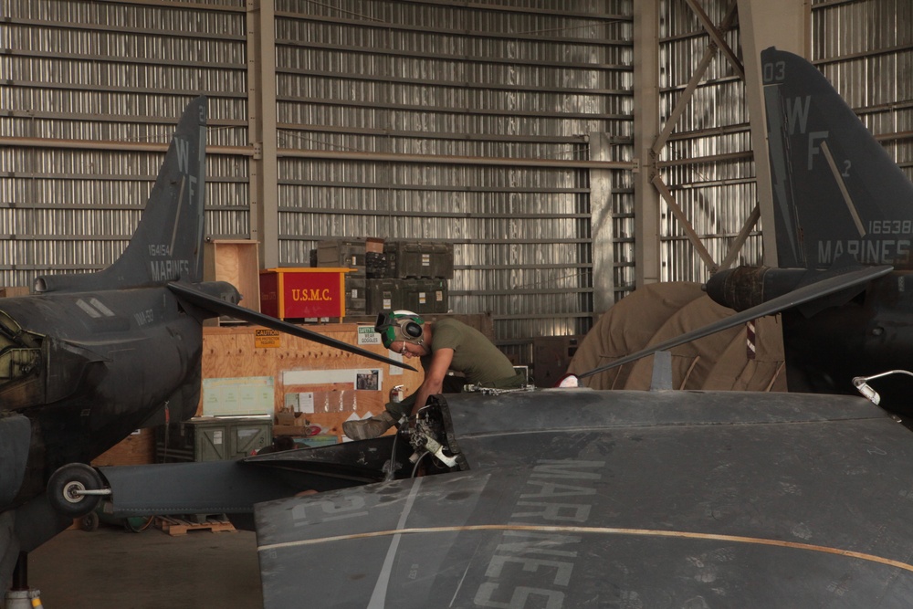 Behind the scenes: Aircraft maintainers help Marine jets keep pressure on insurgents