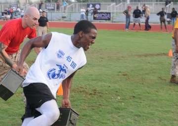 Marines motivate, inspire Miami youth during Junior Rank football camp