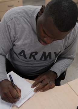 The soldiers’ poet: Spc. Kunta K. Mackin evokes soldiers’ emotions through poetry