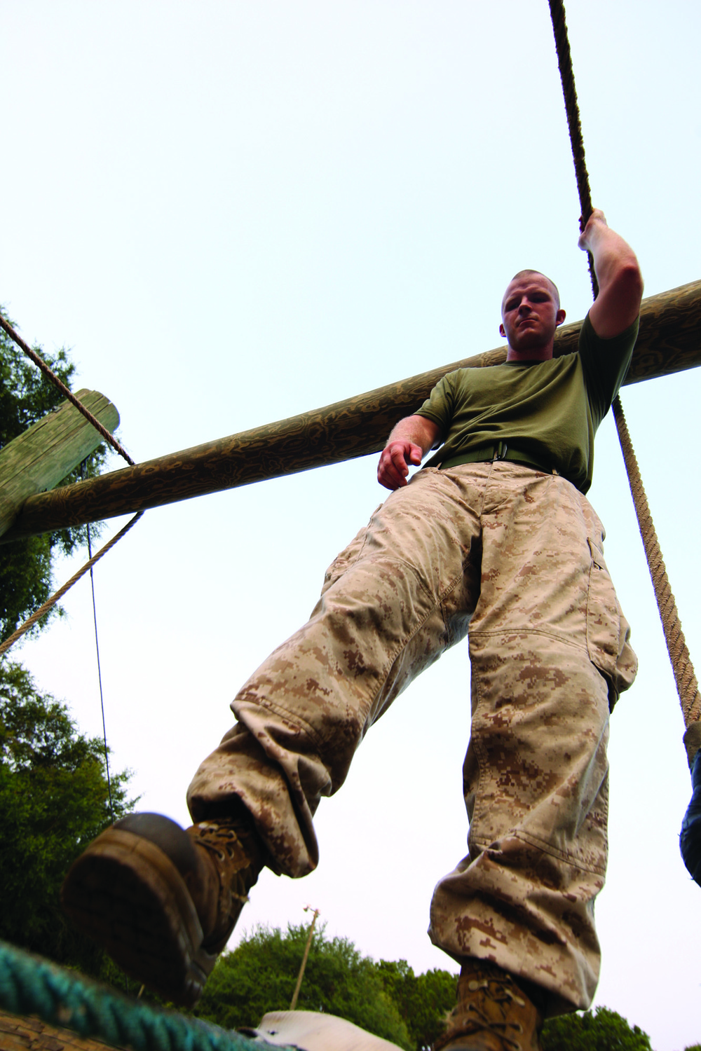 Headquarters Marines say goodbye from up high