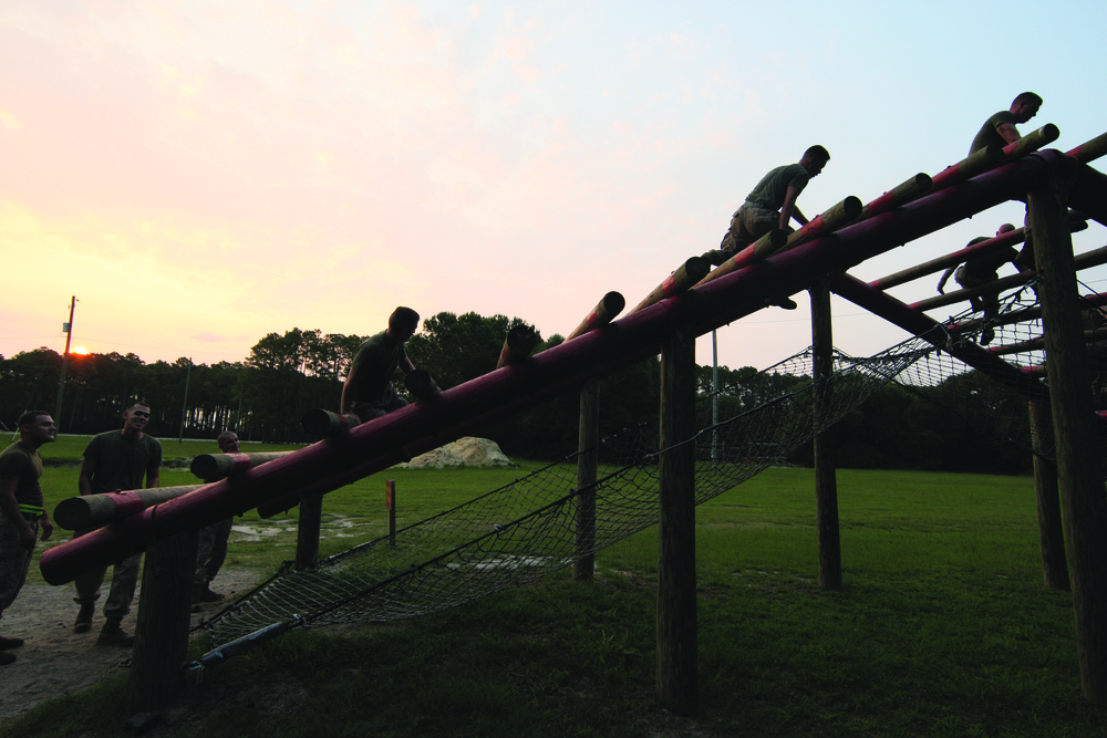 Headquarters Marines say goodbye from up high