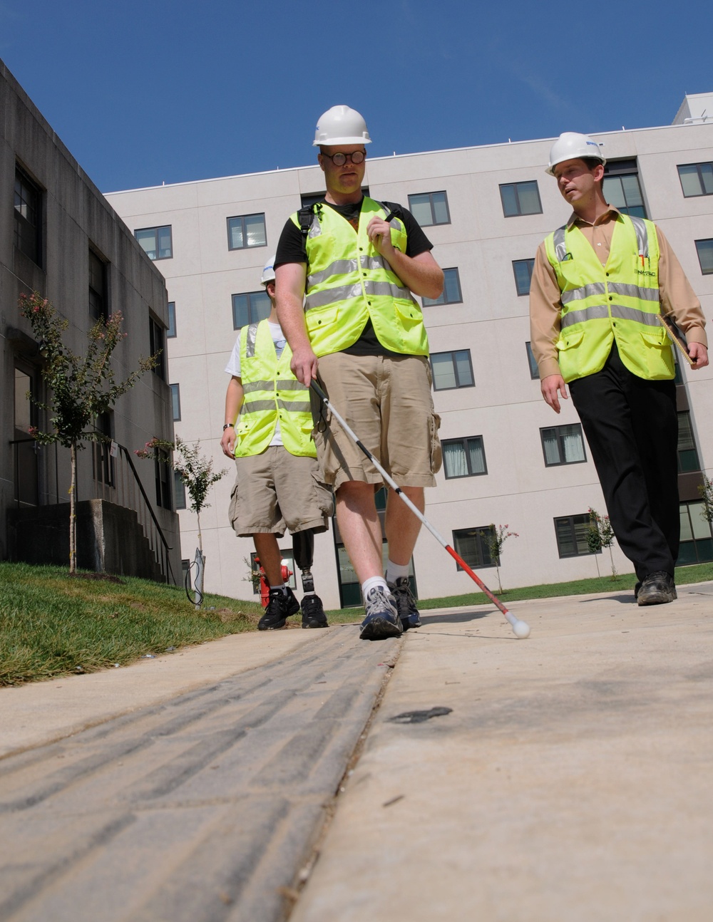 Pavers help the visually impaired