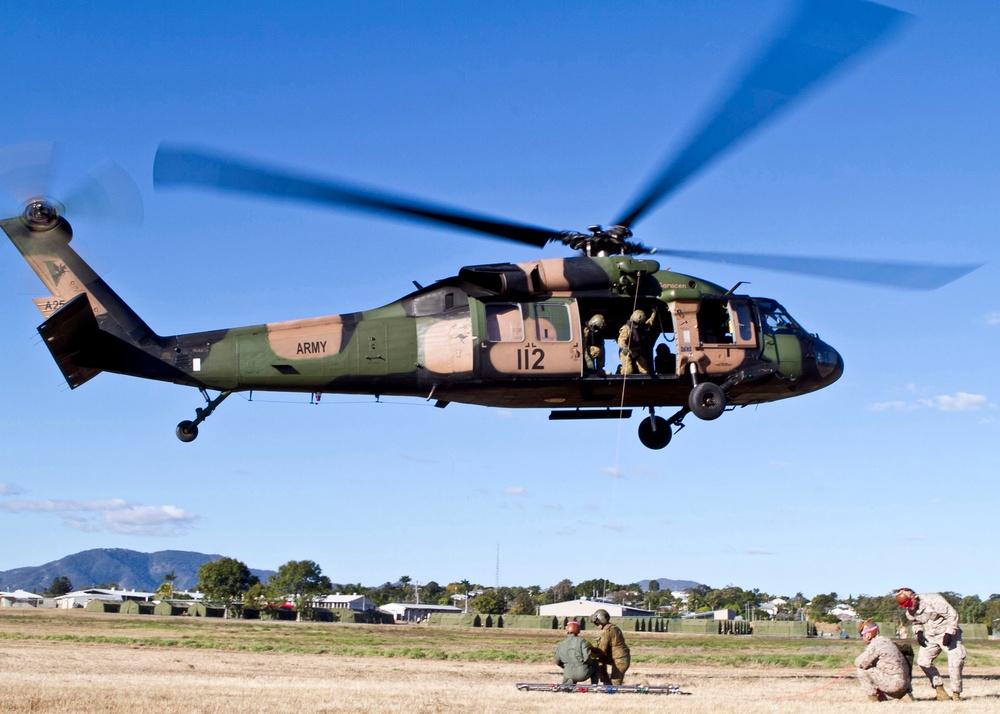 US, Australian medical teams train together during Talisman Sabre 2011