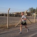 Cavalry soldier runs to victory