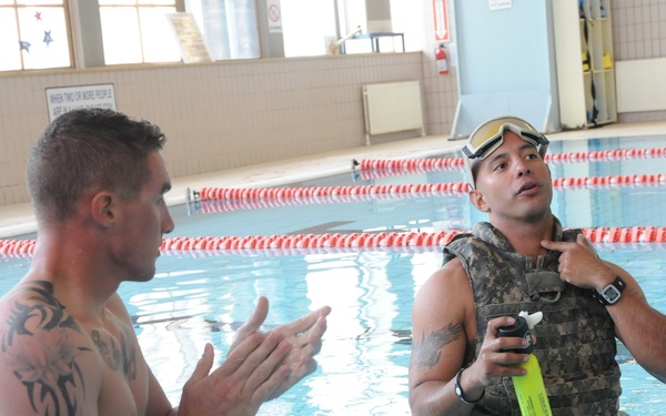 Water egress training tests soldiers’ confidence