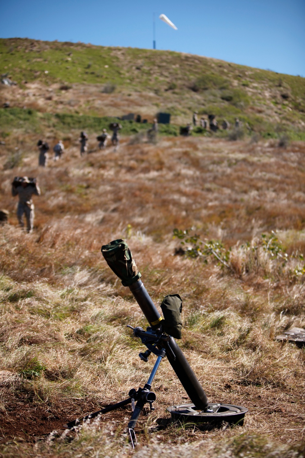 US Marines fire mortars during Talisman Sabre 2011