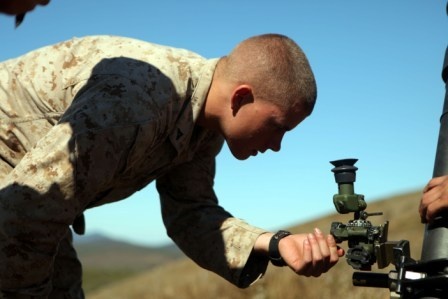 US Marines fire mortars during Talisman Sabre 2011