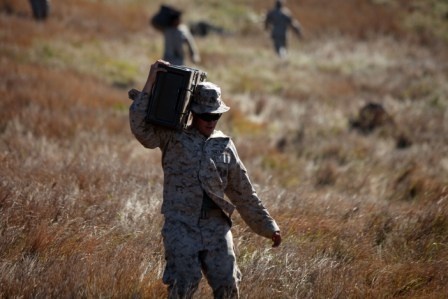 US Marines fire mortars during Talisman Sabre 2011