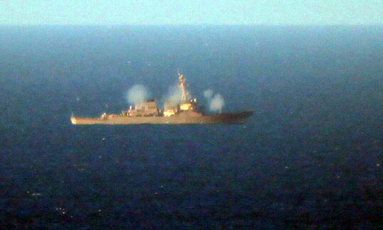 US Navy ship provides support during Talisman Sabre 2011