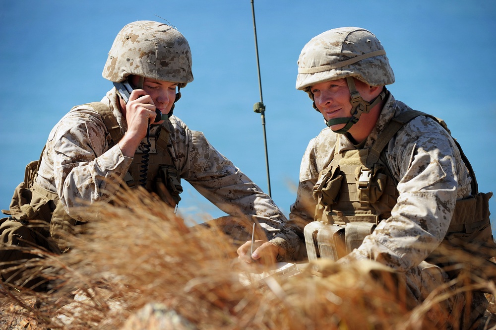 USMC 81 mm Mortar Platoon at Townshend Island