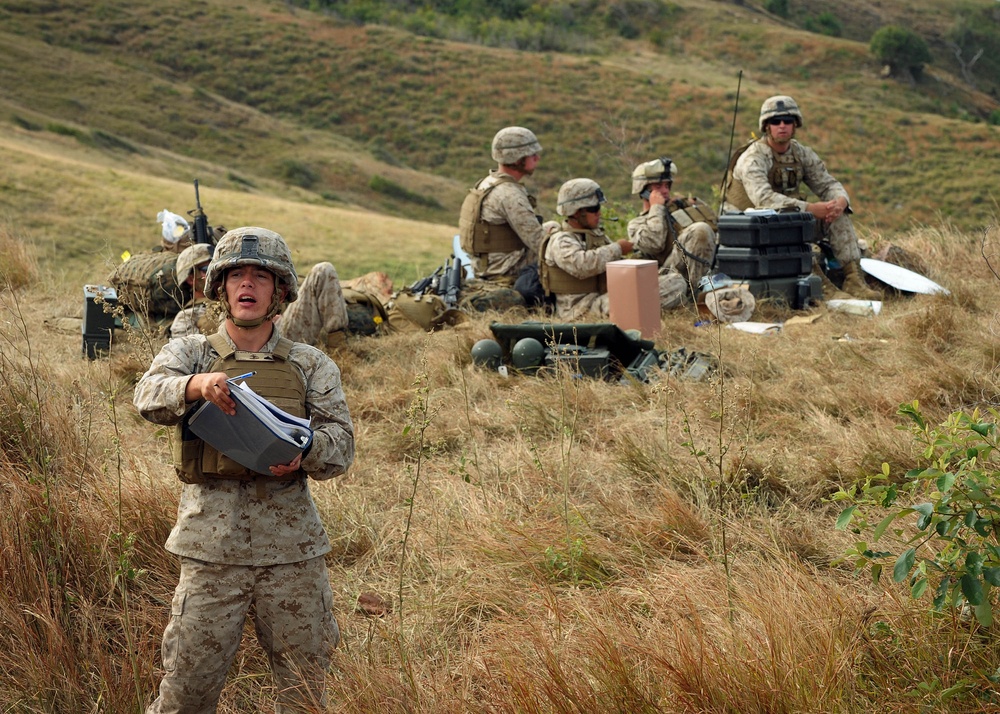 USMC 81 mm Mortar Platoon at Townshend Island