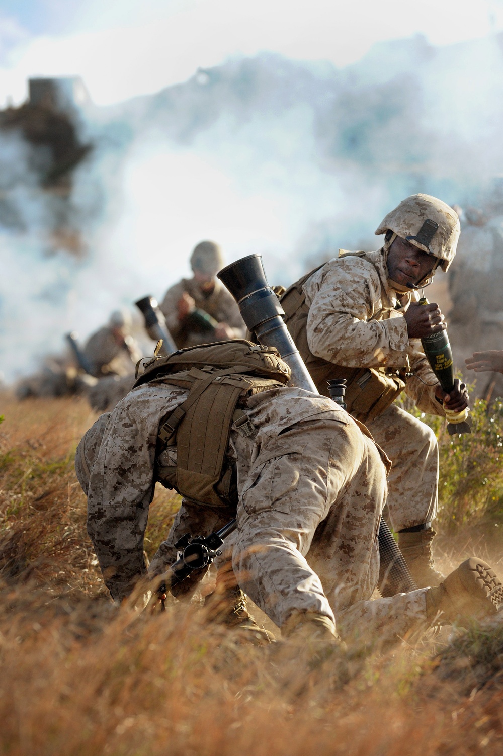 USMC 81 mm Mortar Platoon at Townshend Island