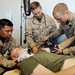 US Navy medical personnel practice advanced trauma life support procedures during Talisman Sabre 2011