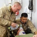 US Navy medical personnel practice advanced trauma life support procedures during Talisman Sabre 2011