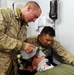 US Navy medical personnel practice advanced trauma life support procedures during Talisman Sabre 2011