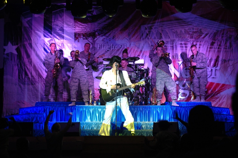 Elvis Presley, Tops in Blue entertain servicemembers in Afghanistan