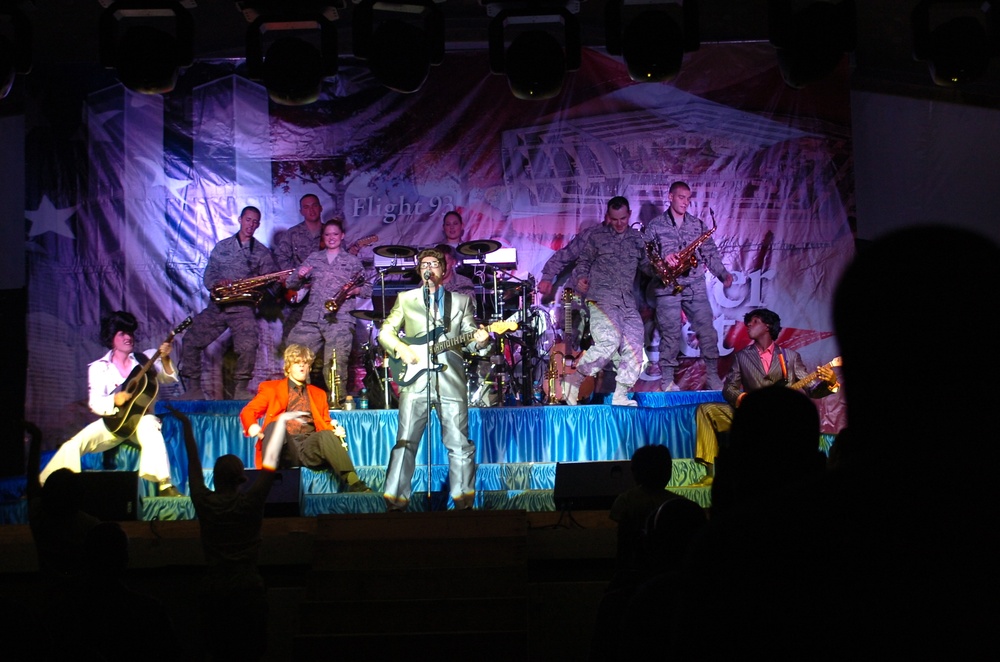 Buddy Holly, Tops in Blue entertain service members in Afghanistan