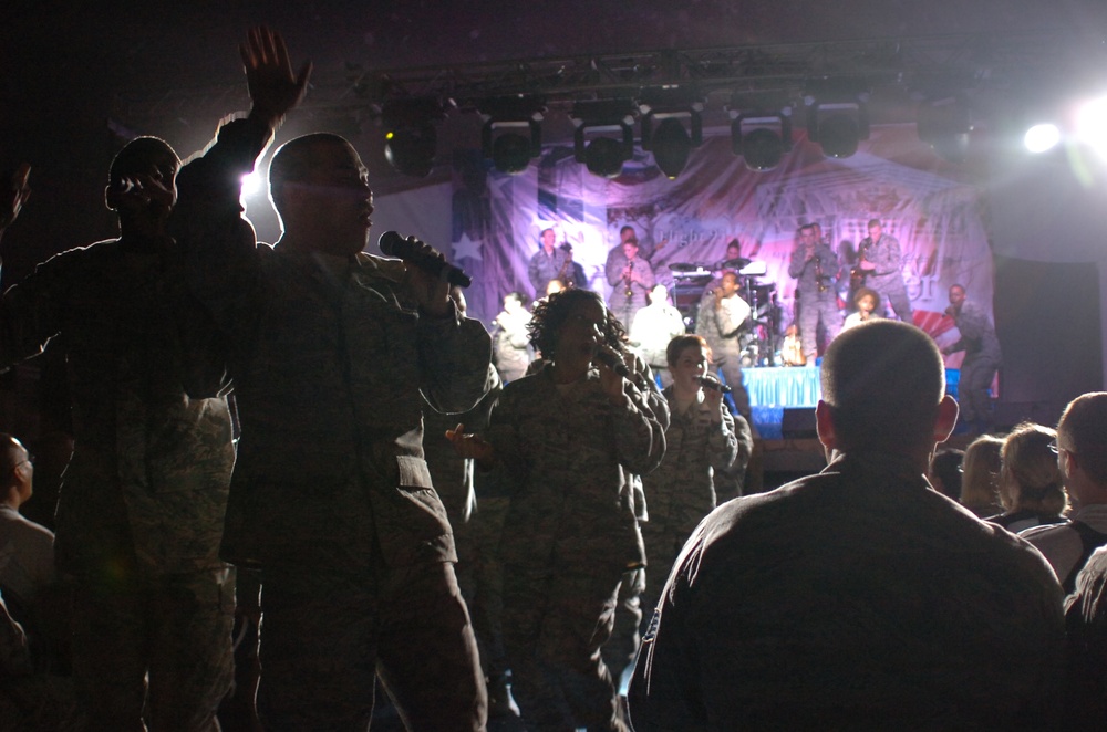 Tops in Blue entertains service members in Afghanistan