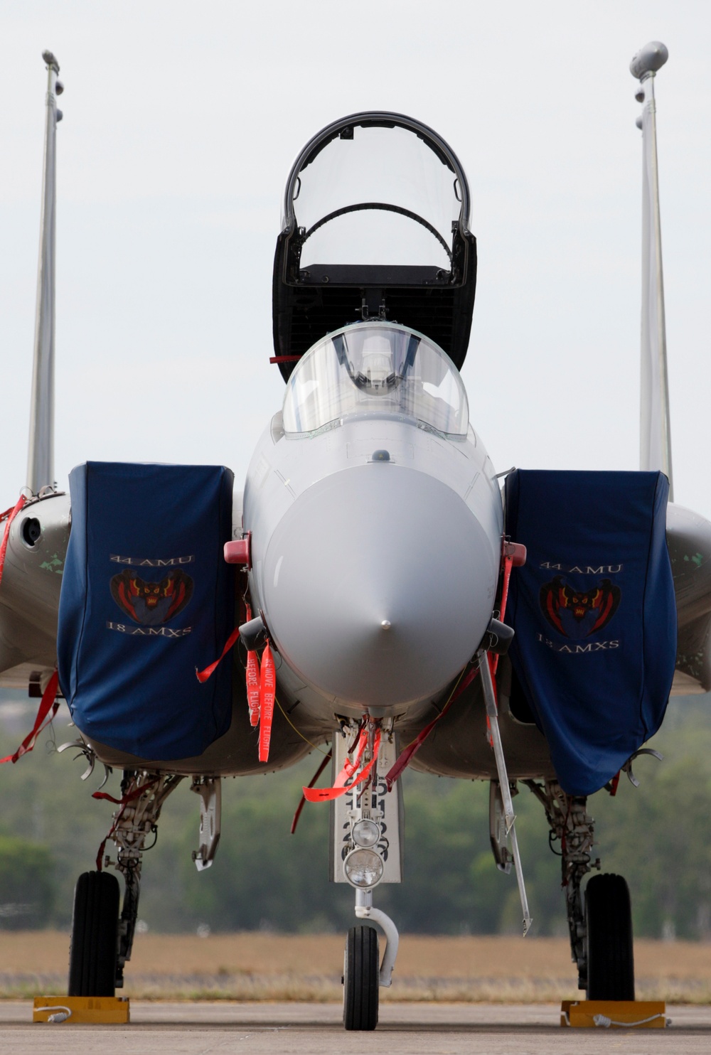 US Air Force aircraft fly at RAAF Base Darwin during Talisman Sabre 2011