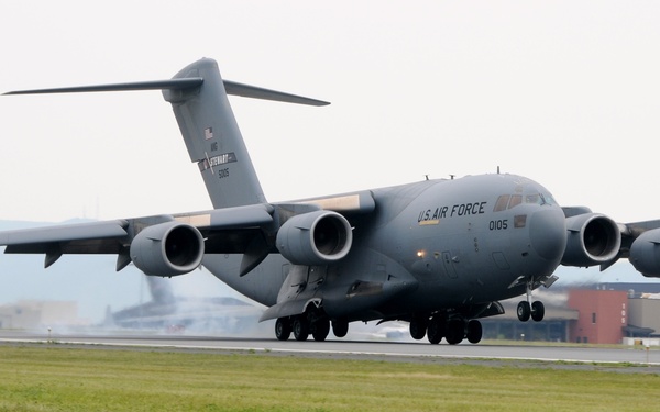First new C-17 touches down at Stewart