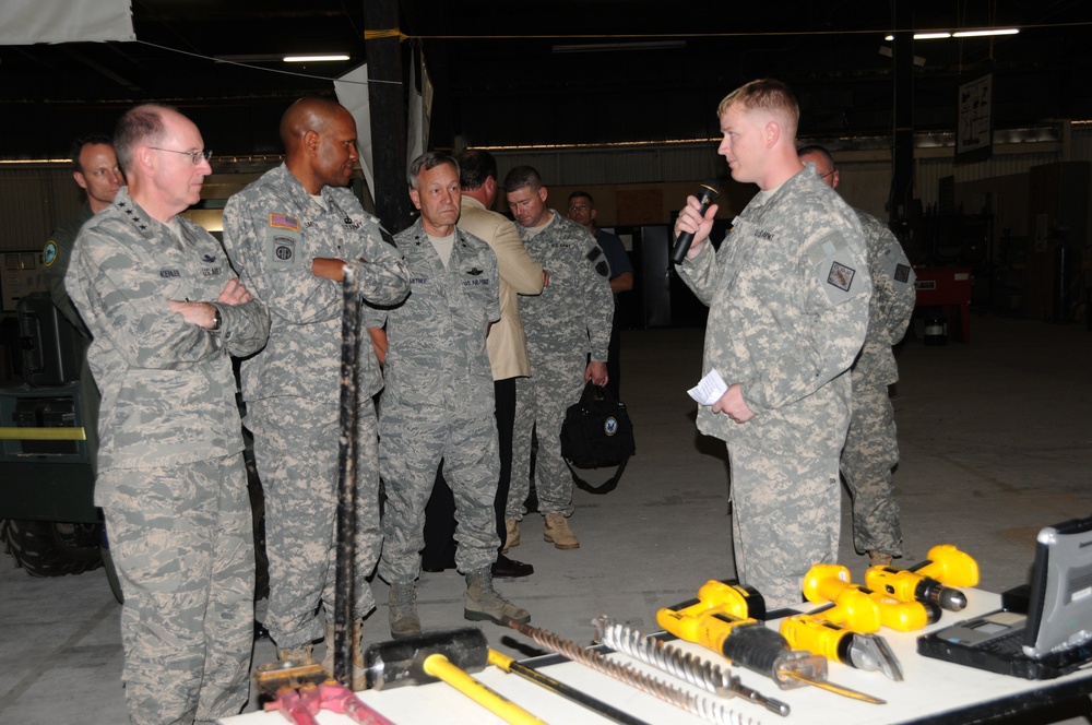 Military leaders attend CBRNE field capabilities demonstration