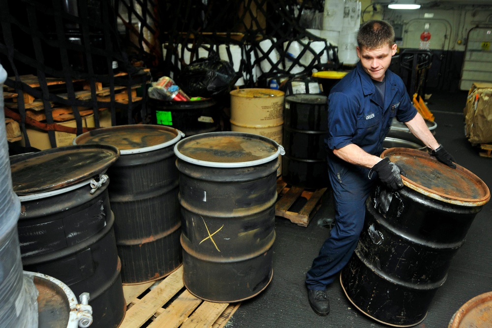 USS Ronald Reagan action