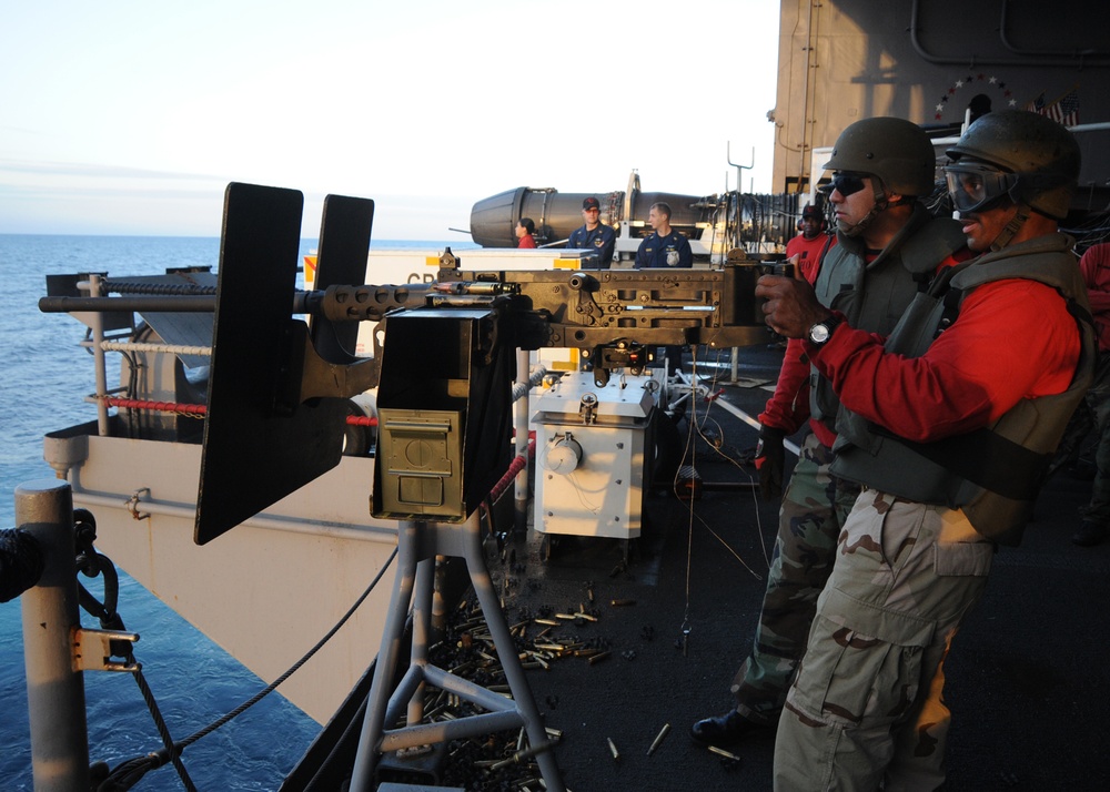 Live-fire exercise aboard USS George Washington