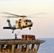MH-60S Sea Hawk delivers supplies from USNS Rappahannock