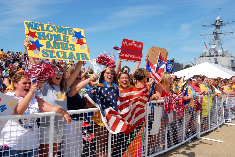 USS Enterprise returns to Norfolk