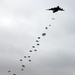 US soldiers parachute into Shoalwater Bay Training Area during Talisman Sabre 2011