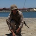 Communications Marines set up mobile command post