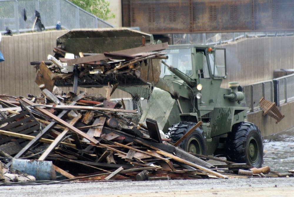 Guard continues its long tour in the flood fight