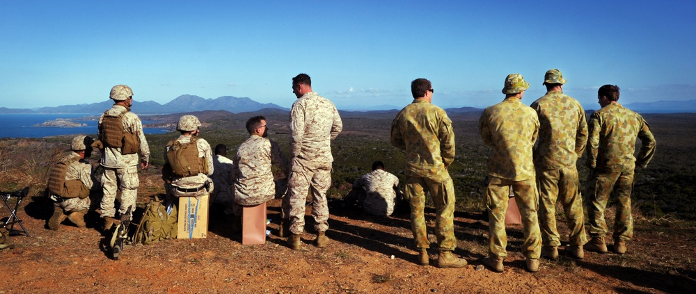 US Marines, Australian troops coordinate close air support during Talisman Sabre 2011