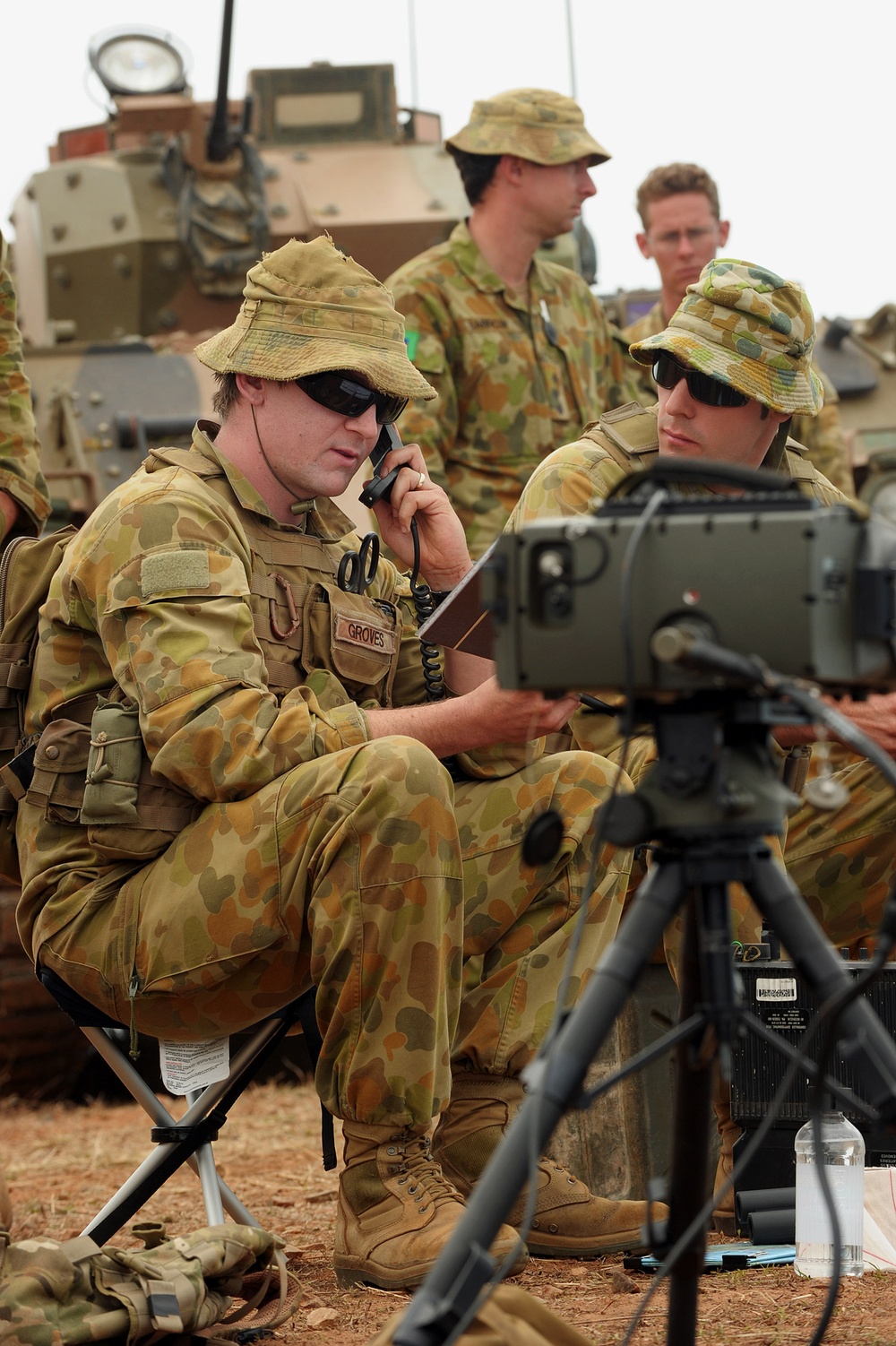 US Marines, Australian troops coordinate close air support during Talisman Sabre 2011