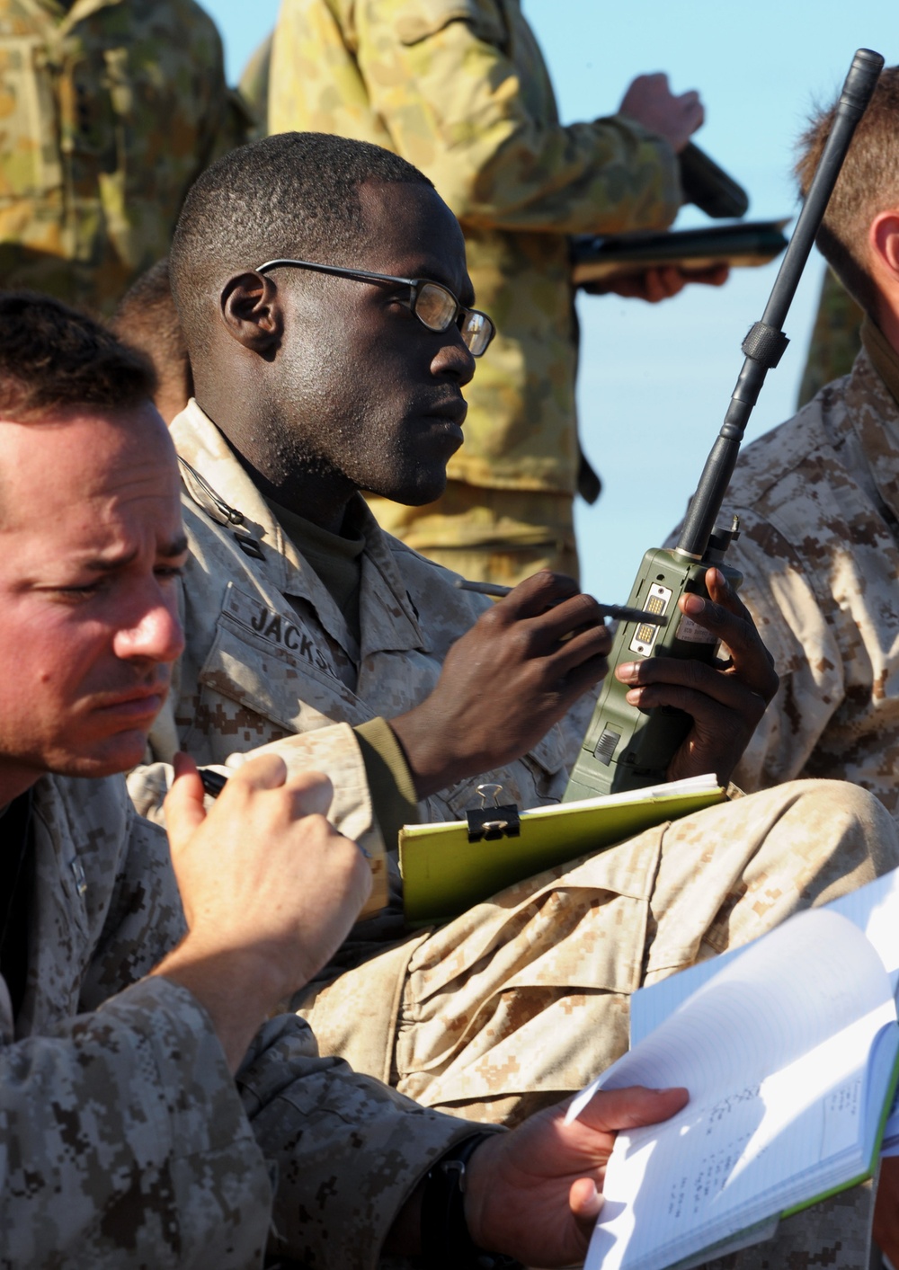 US Marines, Australian troops coordinate close air support during Talisman Sabre 2011