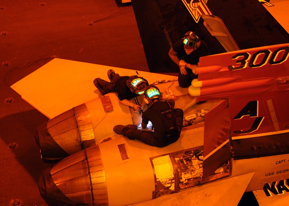 USS George H.W. Bush action