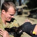 Australian military working dog teams train during Talisman Sabre 2011