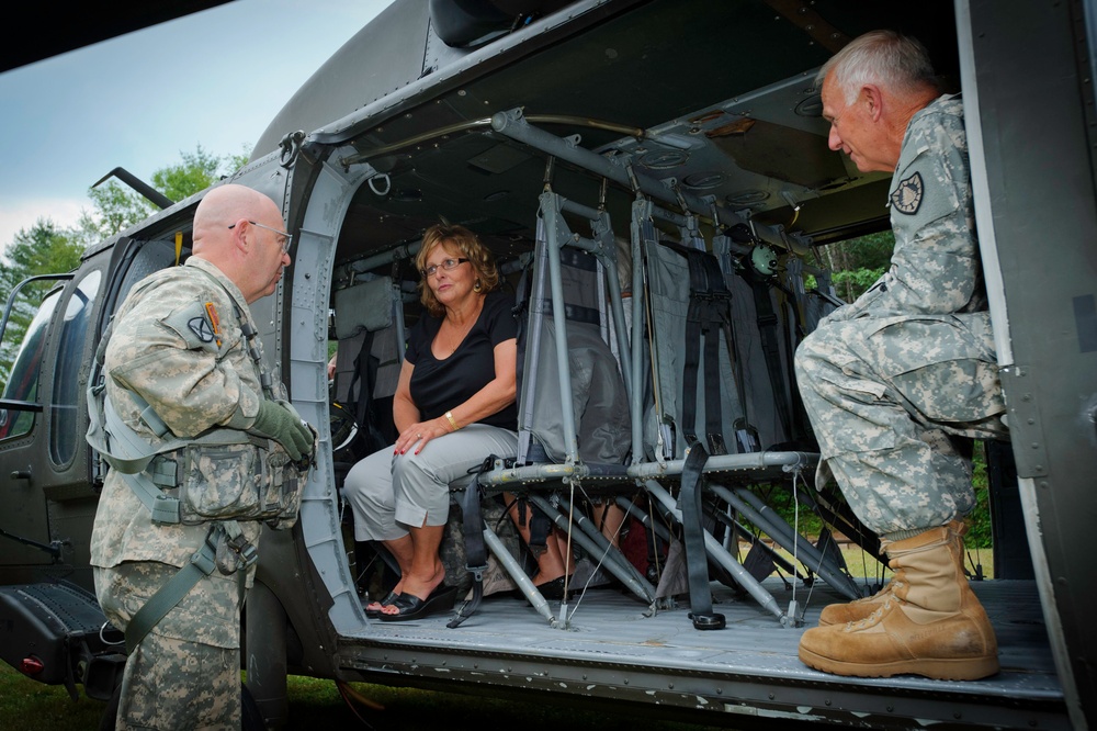 Maine's first lady visits annual Guard Youth Camp