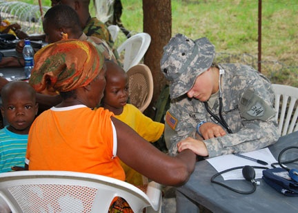 Doctors with ND National Guard join Ghana Armed Forces at local clinics