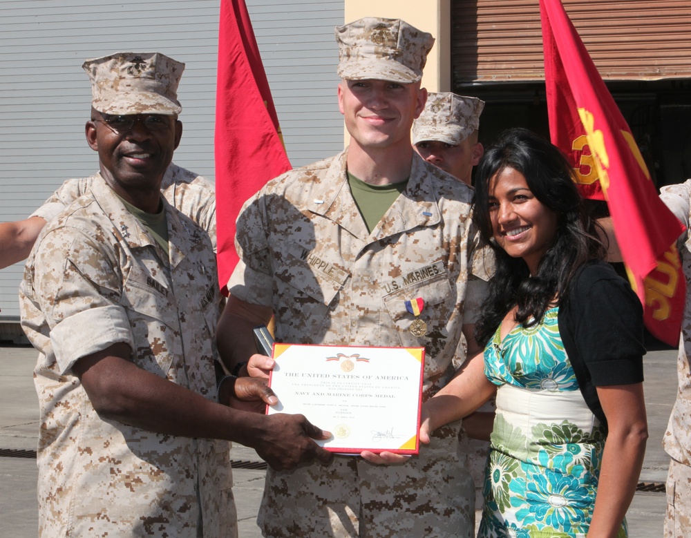 Marine officer saves drowning Liberian soldier