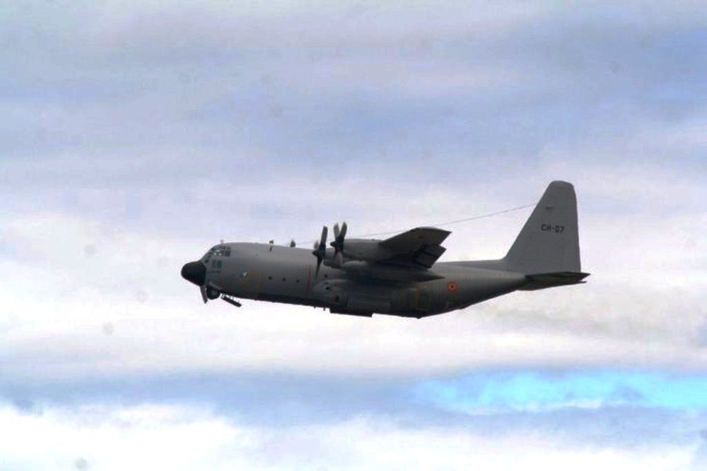 Belgium C-130 practices for Air Mobility Rodeo 2011
