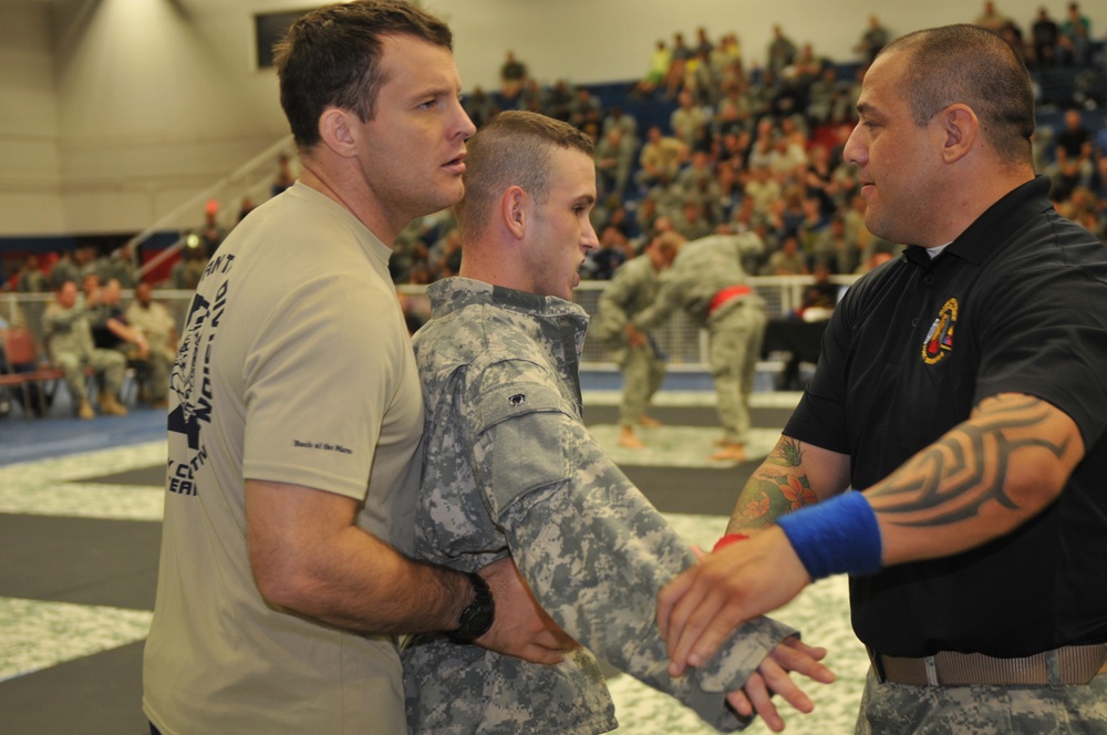 Marne soldier prepares for match at the All-Army Combatives Tournament