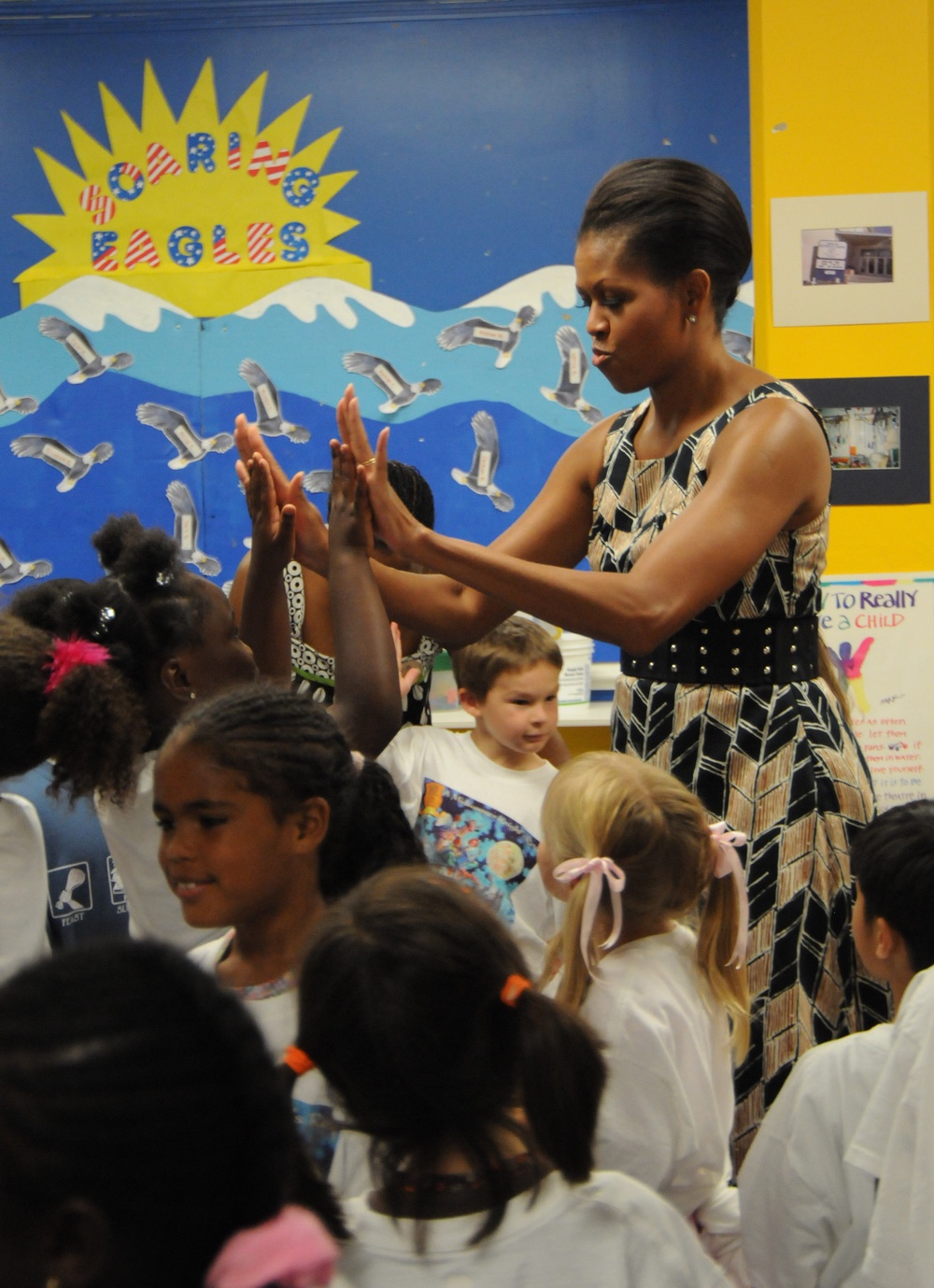 First lady Michelle Obama visits Naval Air Station Oceana